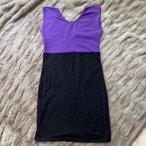 American apparel black and purple body on dress